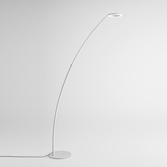 Lampada da terra moderna gea luce gpi30 led 3000k dimmerabile bianco orientabile
