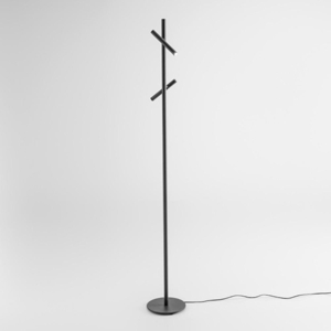 Lampada da terra gea luce gpi metallo nero led 3000k dimmerabile