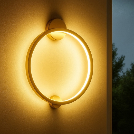 Maytoni halo applique da parete led 4000k design minimal rotondo