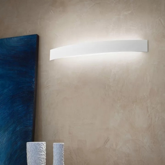 Applique curve linea light led 15w 3000k bianco moderna