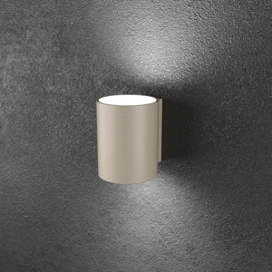 Applique cilindro top light sabbia moderna