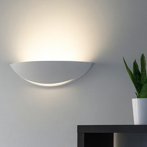 Applique di gesso ceramica per interni bianca verniciabile
