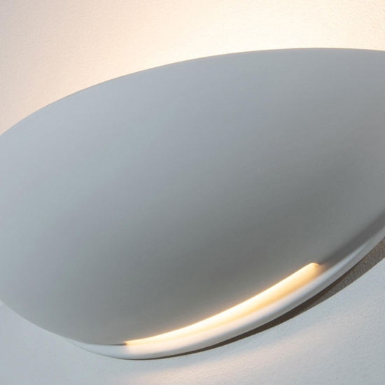 Applique di gesso ceramica per interni bianca verniciabile