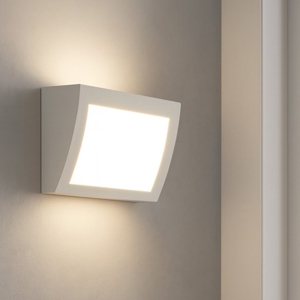 Isyluce applique di gesso led 18w 3000k bianca moderna