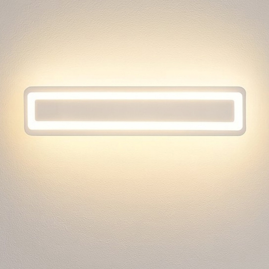 Linea light applique led 28w 3000k antille s bianco moderna
