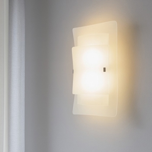 Ideal lux triplo ap2 applique moderna triplo vetro curvo