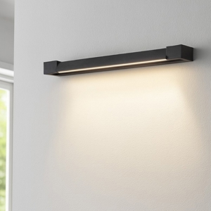 Ideal lux balance ap d60 applique led nera orientabile 17w 3000k