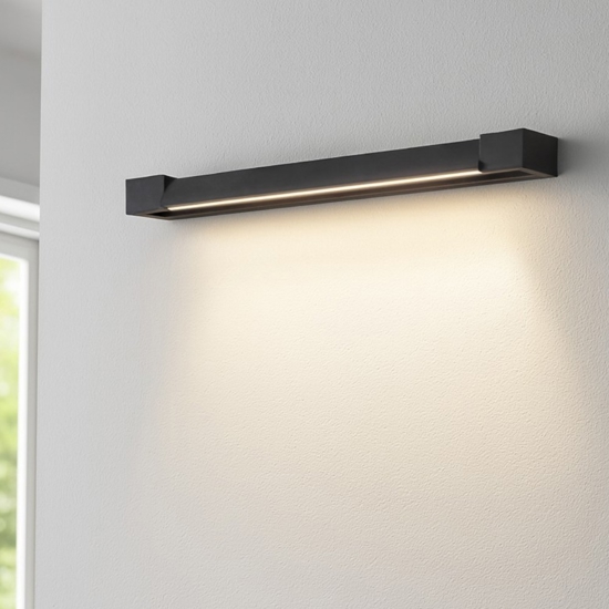 Ideal lux balance ap d60 applique led nera orientabile 17w 3000k