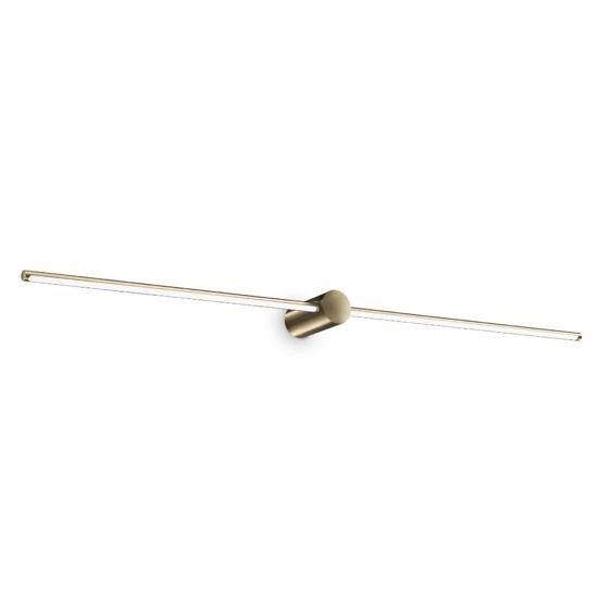 Filo ap d115 ideal lux applique specchio da bagno led 16w 3000k ottone