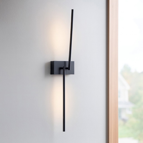 Applique nero da parete moderna led 11w 3000k moderna