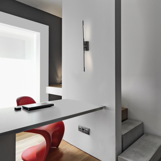 Applique nero da parete moderna led 11w 3000k moderna