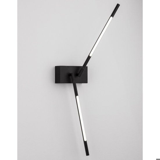 Applique nero da parete moderna led 11w 3000k moderna
