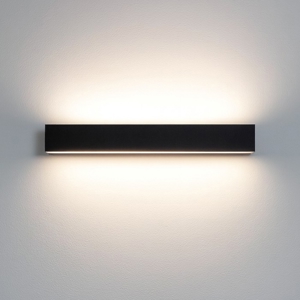 Applique led 41w 4000k bi emissione nero box w2 linea light moderna