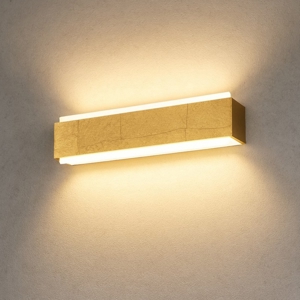 Applique moderna foglia oro led 12w bios dm toplight