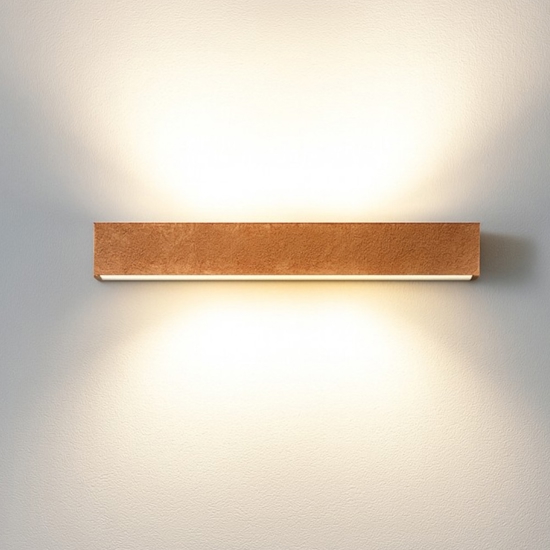 Top light bios foglia rame applique moderna led 18w 3000k 4000k