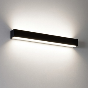 Applique nera da parete top light bios led 24w 3000k 4000k