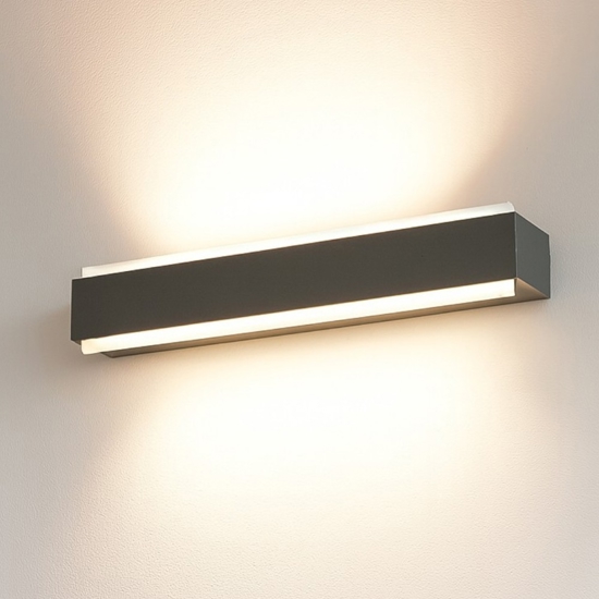 Top light bios applique moderna a parete antracite led 3000k 4000ik