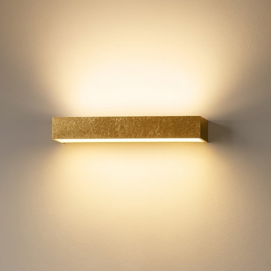 Applique da parete foglia oro led 24w top light bios