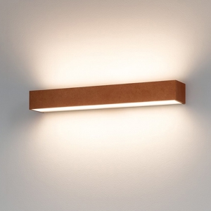 Top light bios foglia rame applique rettangolare moderna