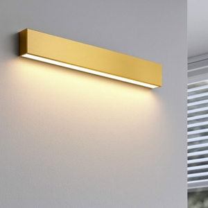 Applique led 28w 2700k mono emissione box w1 ottone linea light