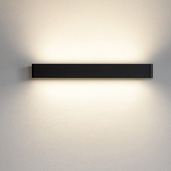 Linea light satori applique led 3000k nera 86cm
