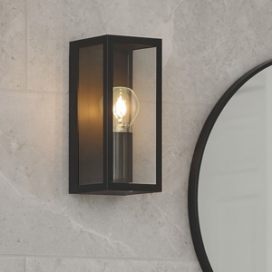 Eglo amezola applique da bagno moderno nero rettangolare ip44