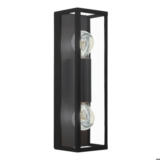 Eglo amezola applique da bagno rettangolare 2 luci ip44