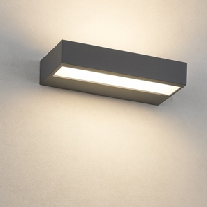 Applique da parete led 3000k linea light regolo antracite