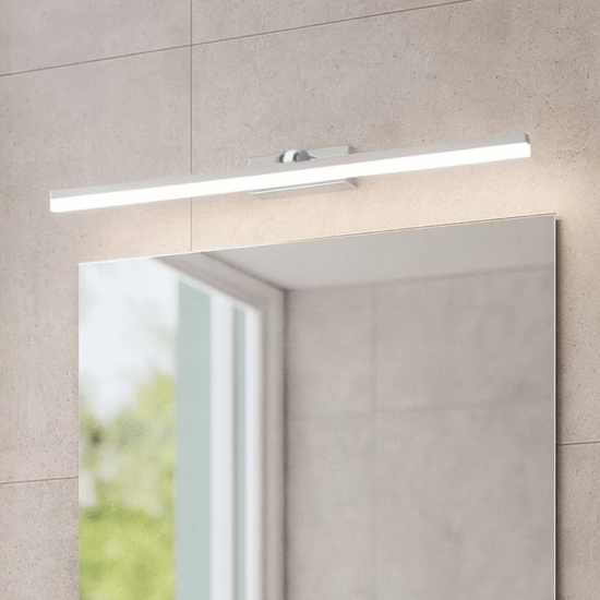 Eglo verdello applique da bagno ip44 bianco per specchio led 3000k a 6500k