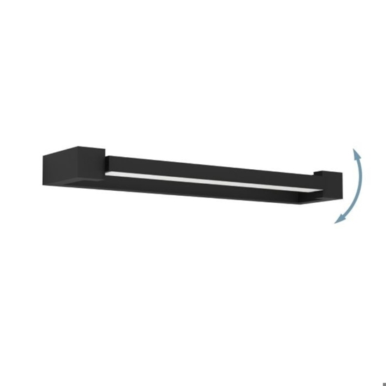 Eglo gemiliana applique da bagno ip44 orientabile per specchio moderno led 4000k