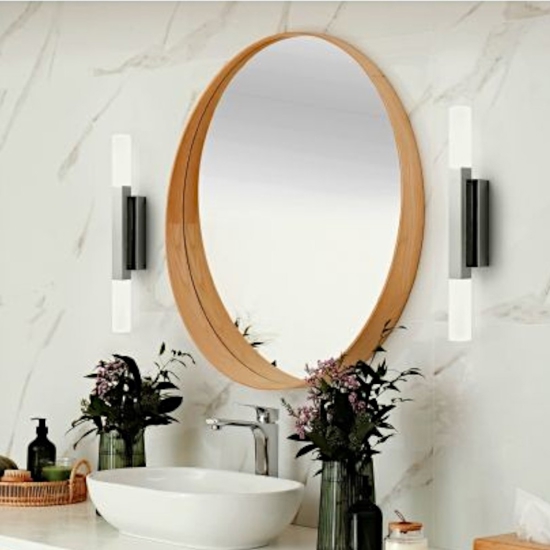 Eglo alcudia applique da bagno design moderno led 3000k ip44