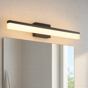 Eglo palmital applique da bagno nero per specchio led 3000k ip44