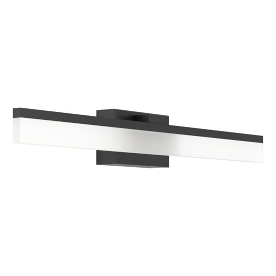 Eglo palmital applique da bagno nero per specchio led 3000k ip44