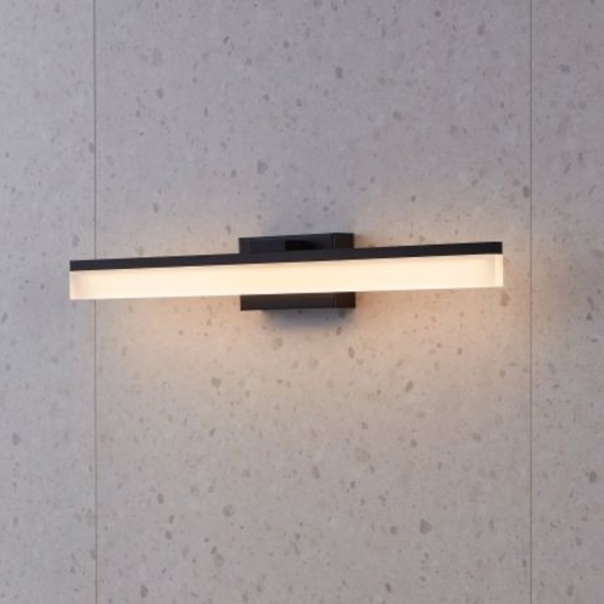 Eglo palmital applique da bagno nero per specchio led 3000k ip44