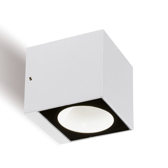 Applique da esterno cubo bianco led 6w 4000k ip65