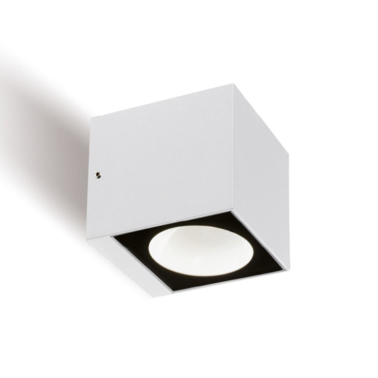 Applique da esterno bianca moderna led 12w 4000k biemissione ip54