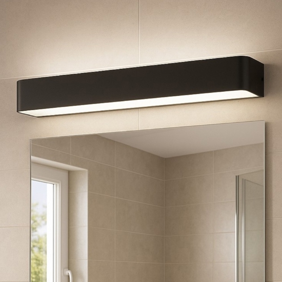 Eglo sania 5 applique da specchio per bagno minimal led 3000k ip44