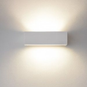Applique in gesso led 3000k linea light gypsum w1 mono emissione