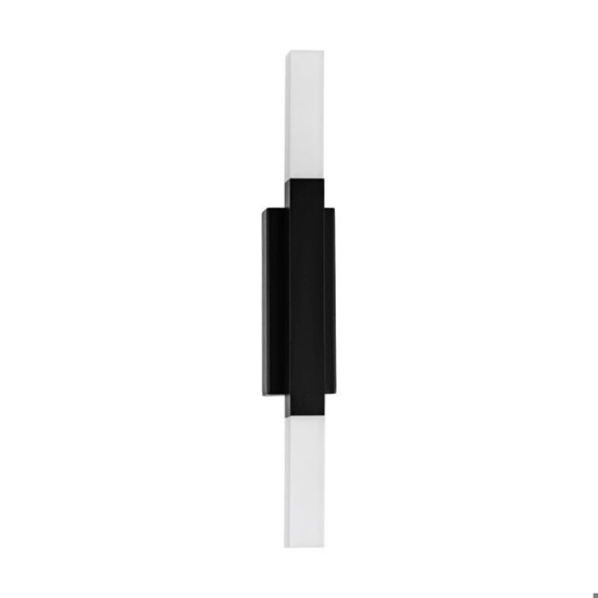 Eglo alcudia applique da bagno nero minimal led 3000k ip44