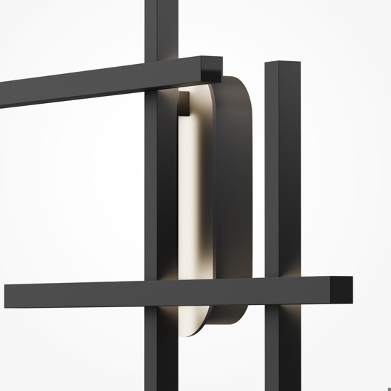 Maytoni halo applique da parete led 24w da 3000k a 4000k geometrico