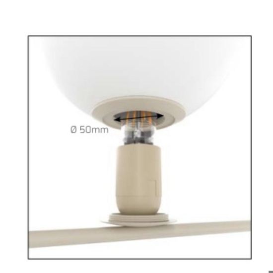 Applique boomerang design moderno sabbia top light