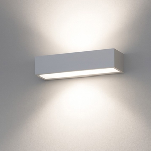 Applique bios top light argento rettangolare led 3000k 4000k