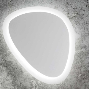 Gingle ap d40 applique led design ovale ideal lux led 35w 3000k per soggiorno