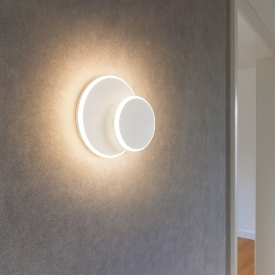 Ideal lux pouche ap round applique led 3000k moderna
