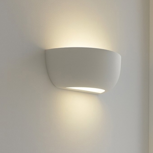 Isyluce applique in gesso bianco 2 verniciabile