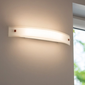Linea light mille w1 applique led 30w 3000k in vetro