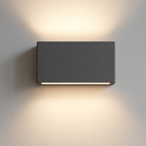 Applique led 10w 2700k bi emissione box w2 cemento linea light
