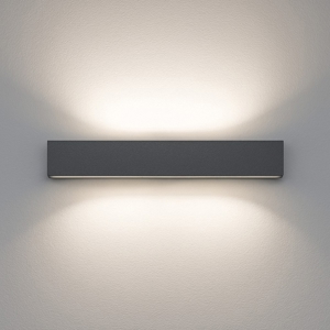 Applique led 28w 2700k bi emissione cemento box w2 linea light