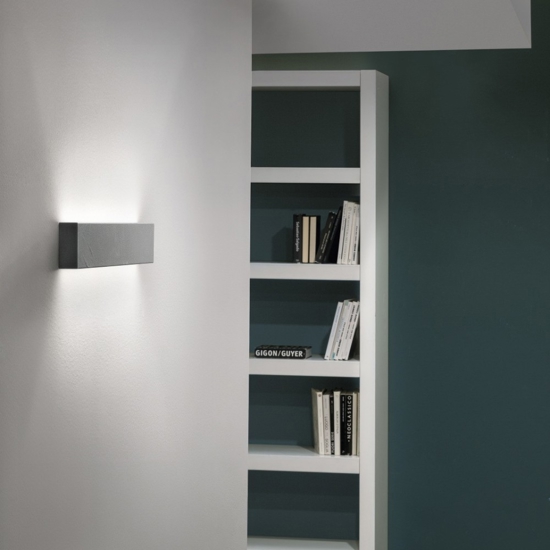 Applique led 41w 4000k linea light bi emissione cemento