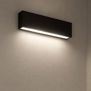 Applique led 14w 4000k box w1 mono emissione nero linea light